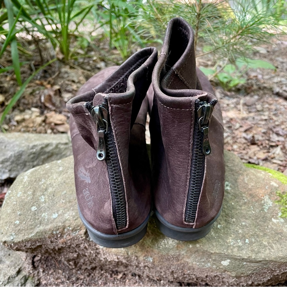 Arche Nubuck Leather Brown Truffle Baryky Boots - Picture 6 of 14
